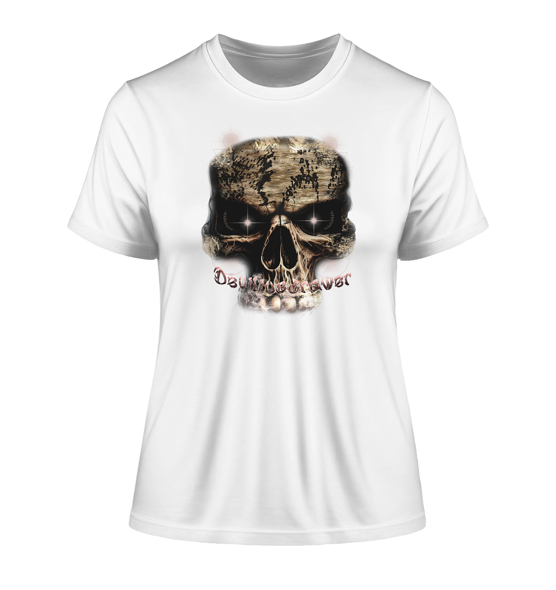 Deviliusdrawer Skeleton Eye - Fitted Ladies Organic Shirt