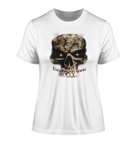 Deviliusdrawer Skeleton Eye - Fitted Ladies Organic Shirt