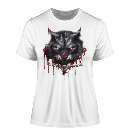 Deviliusdrawer Badass Cat - Fitted Ladies Organic Shirt