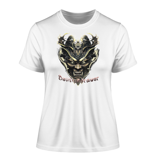 Deviliusdrawer Golden Demon Vampire - Fitted Ladies Organic Shirt