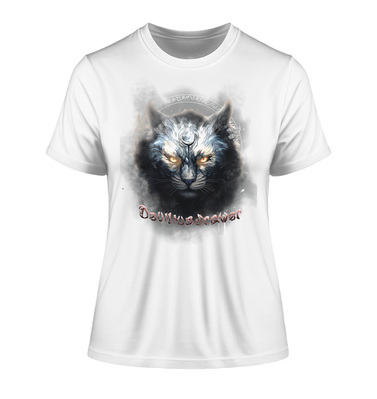 Deviliusdrawer Mysthic Cat - Fitted Ladies Organic Shirt