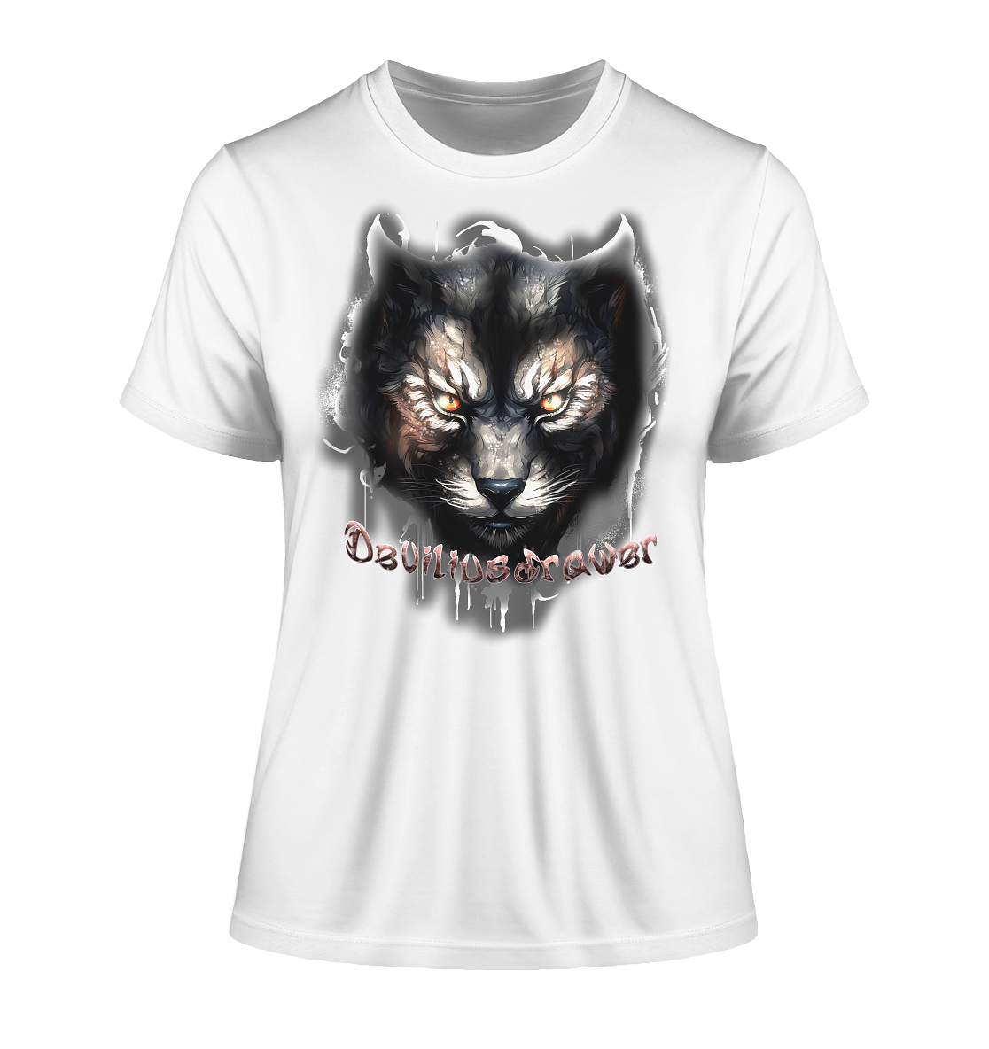 Deviliusdrawer Vampire Cat - Fitted Ladies Organic Shirt