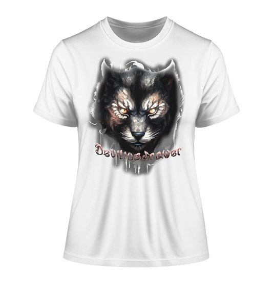 Deviliusdrawer Vampire Cat - Fitted Ladies Organic Shirt