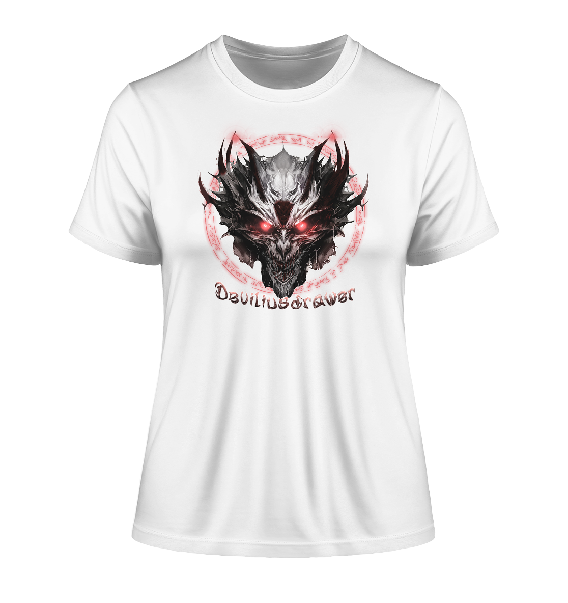 Deviliusdrawer Magic Glow Devil - Fitted Ladies Organic Shirt