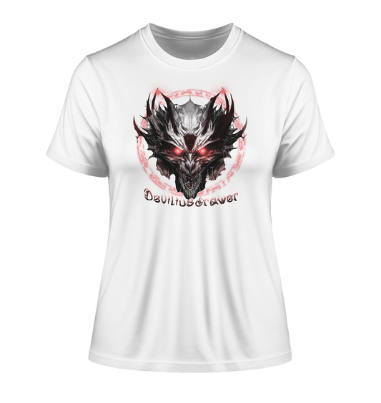 Deviliusdrawer Magic Glow Devil - Fitted Ladies Organic Shirt
