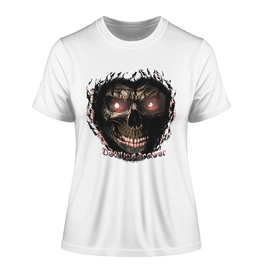 Deviliusdrawer Glow Skeleton - Fitted Ladies Organic Shirt