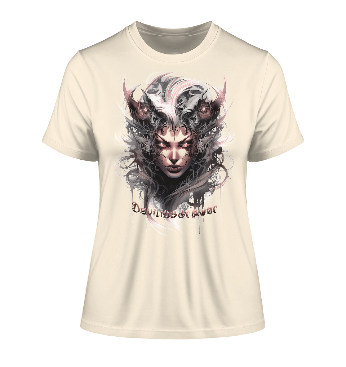 Deviliusdrawer Demonic Elf - Fitted Ladies Organic Shirt