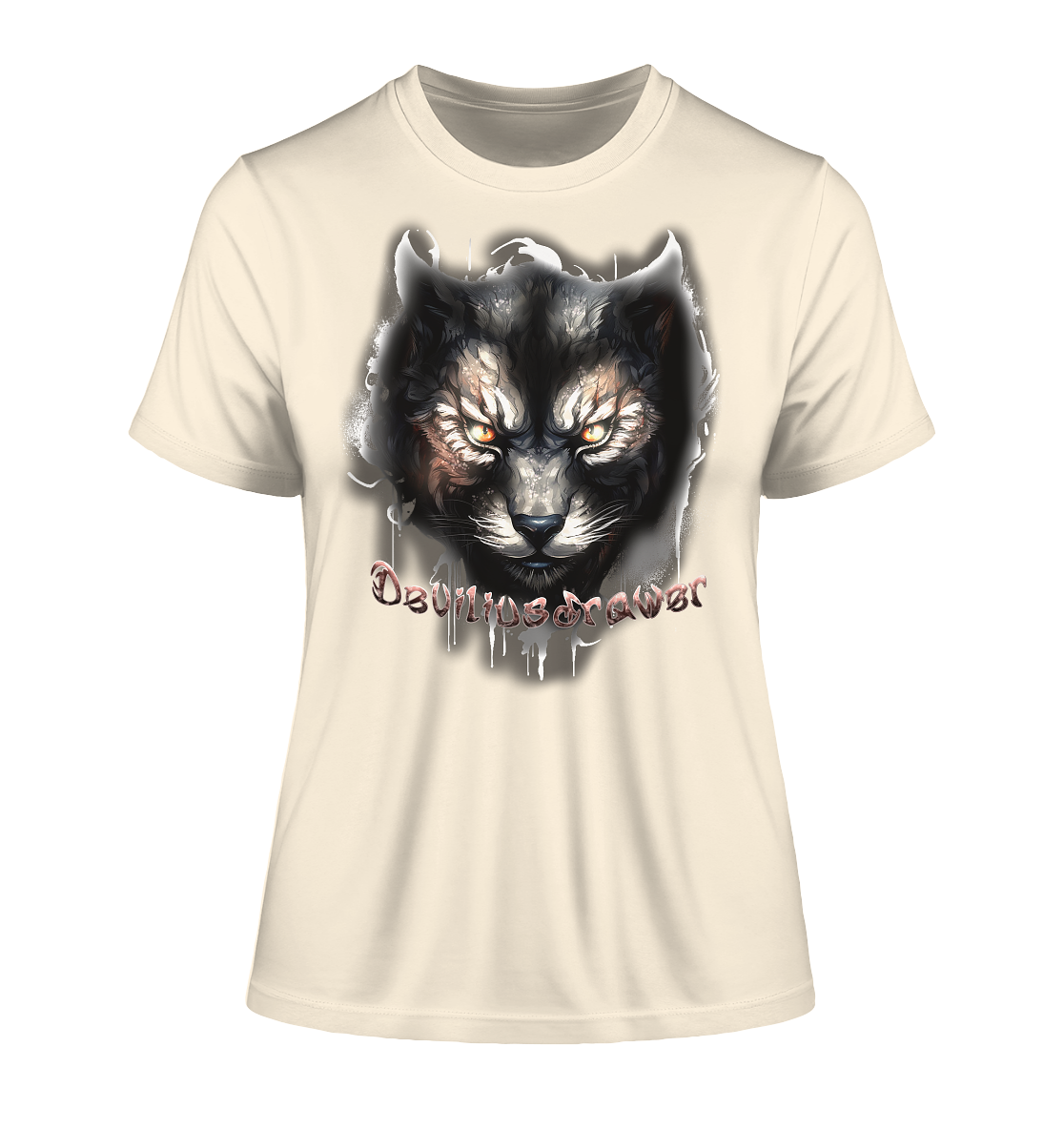 Deviliusdrawer Vampire Cat - Fitted Ladies Organic Shirt