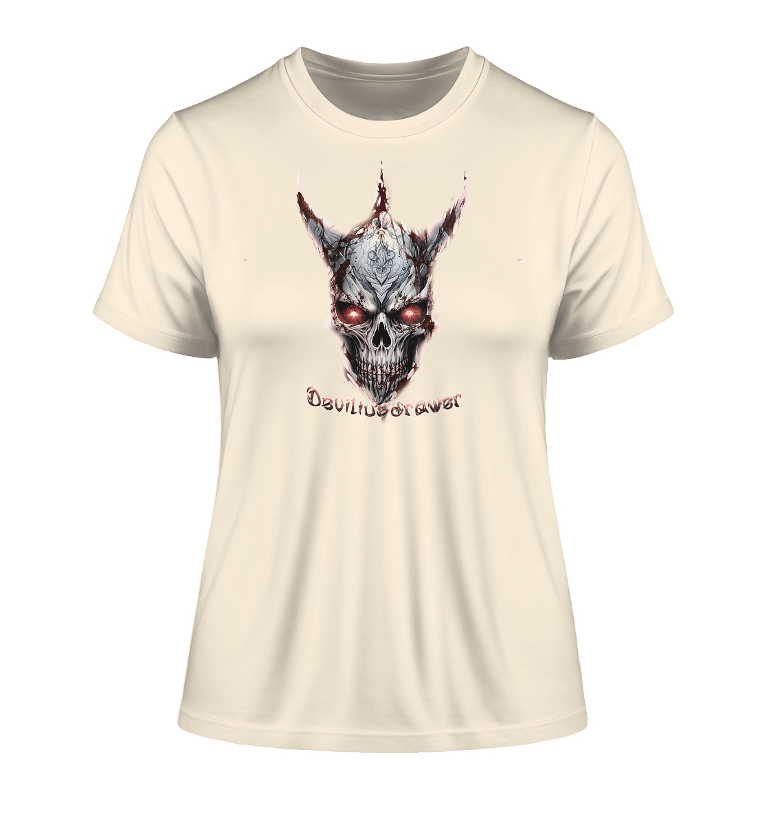 Deviliusdrawer Bloody Skeleton - Fitted Ladies Organic Shirt