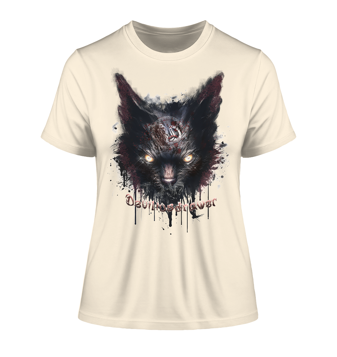 Deviliusdrawer Zombie Cat - Fitted Ladies Organic Shirt