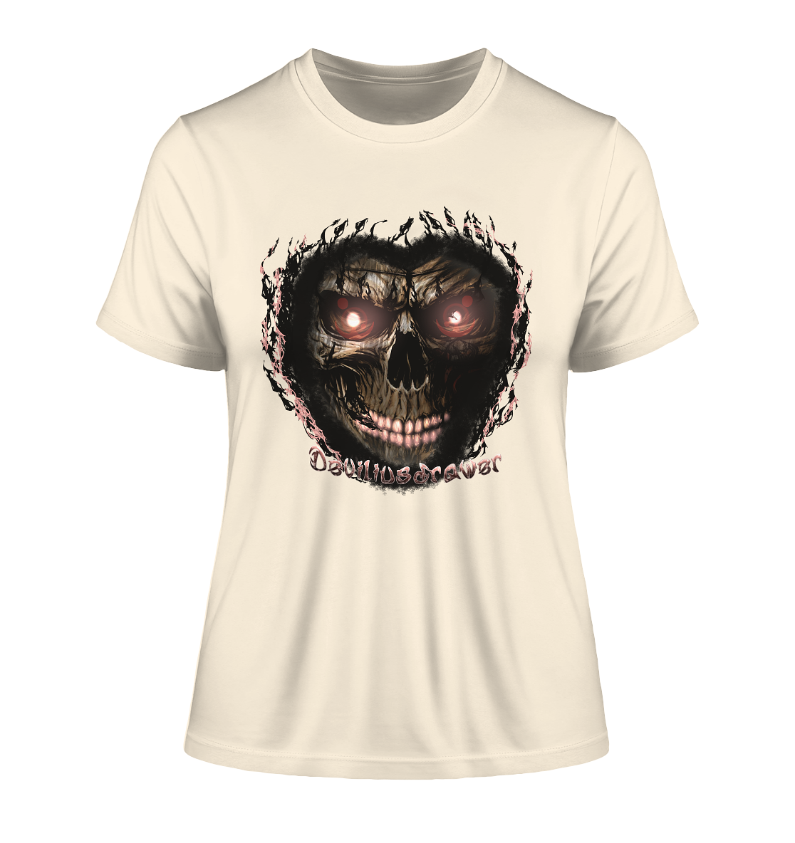 Deviliusdrawer Glow Skeleton - Fitted Ladies Organic Shirt