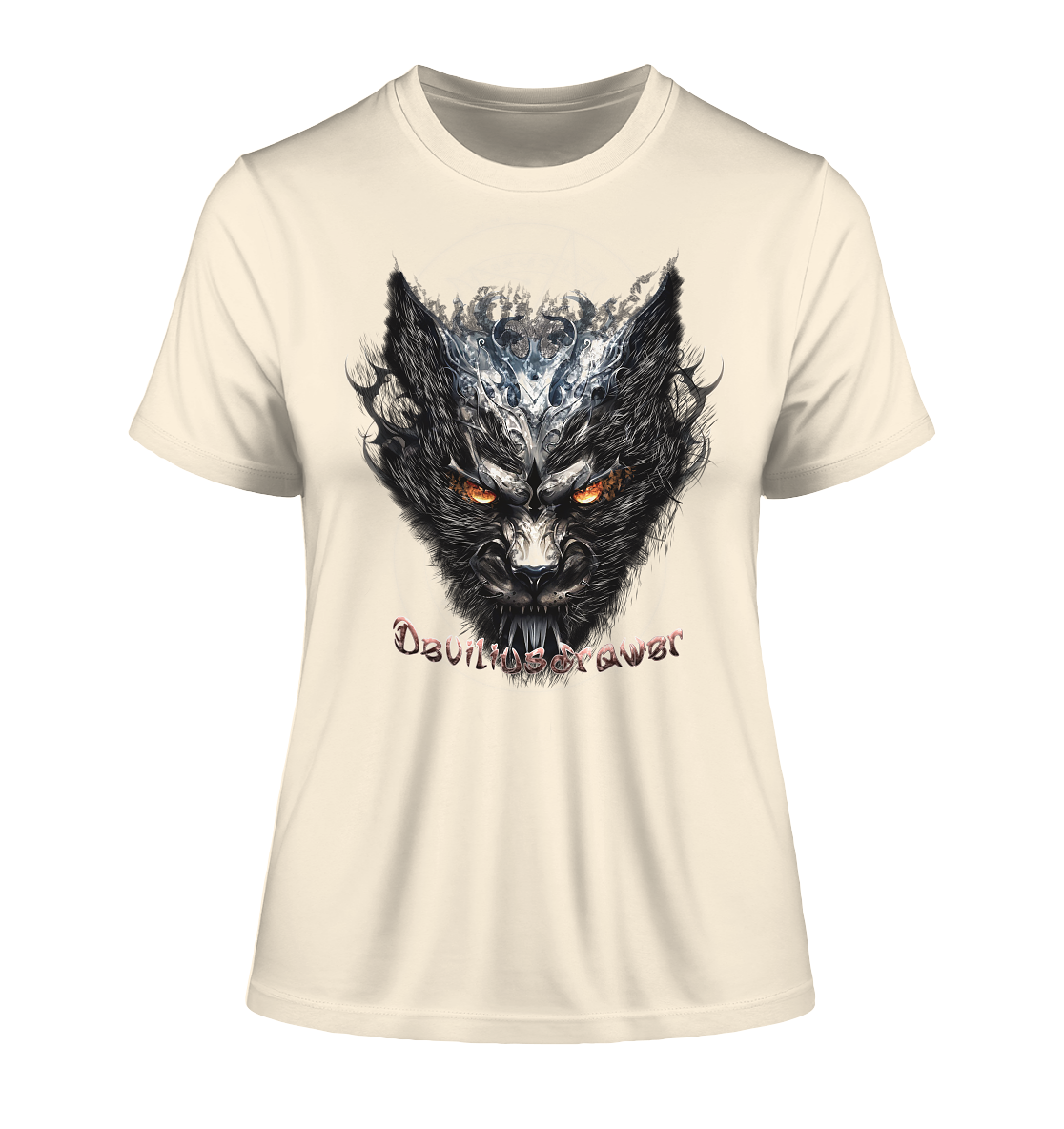 Deviliusdrawer Iron Cat - Fitted Ladies Organic Shirt