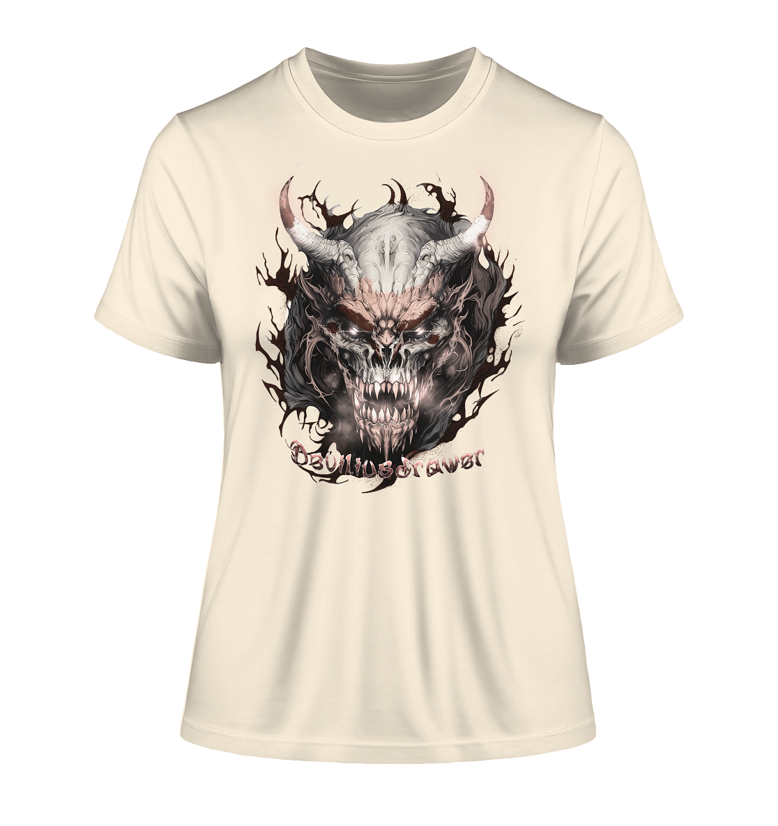 Deviliusdrawer Beast Demon - Fitted Ladies Organic Shirt