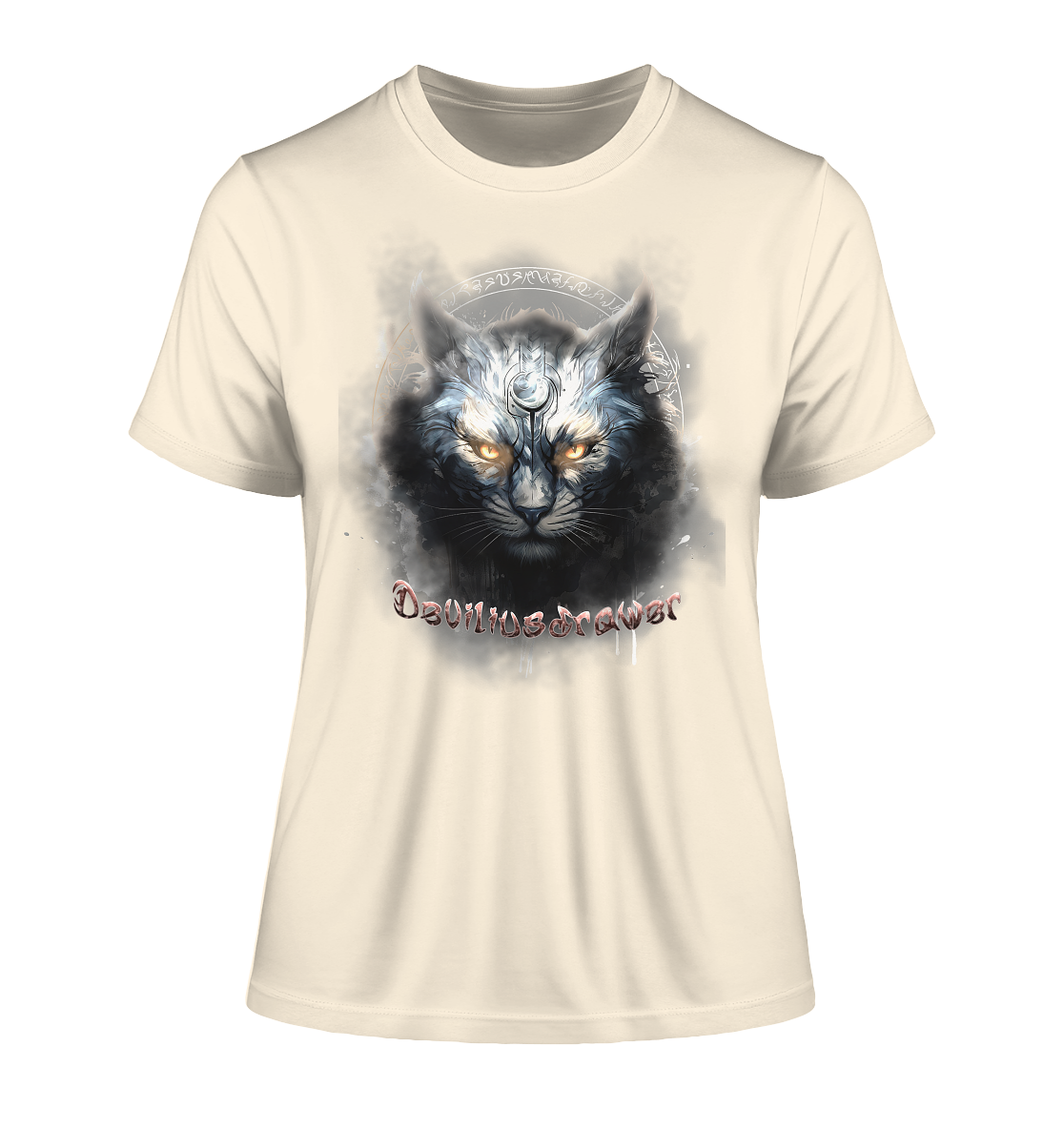 Deviliusdrawer Mysthic Cat - Fitted Ladies Organic Shirt