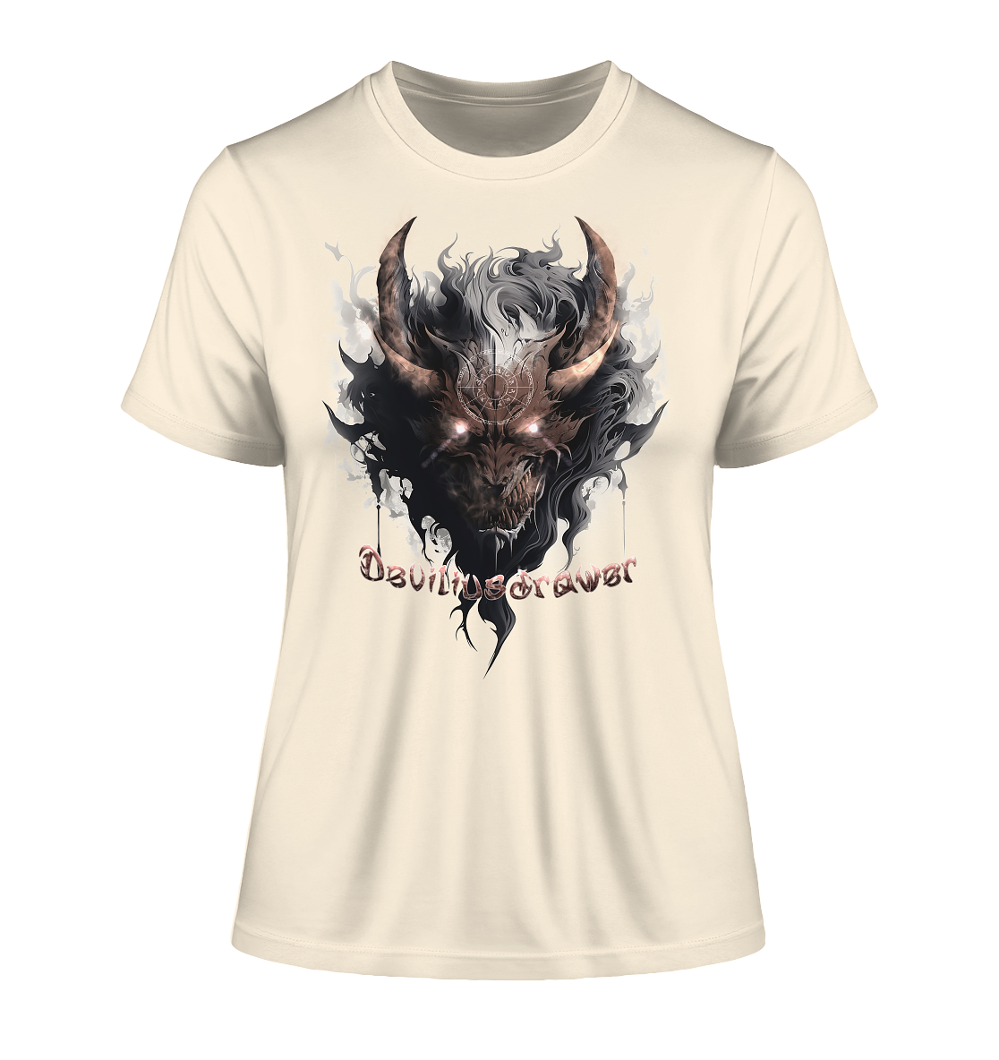 Deviliusdrawer Magic Redeyed Demon - Fitted Ladies Organic Shirt