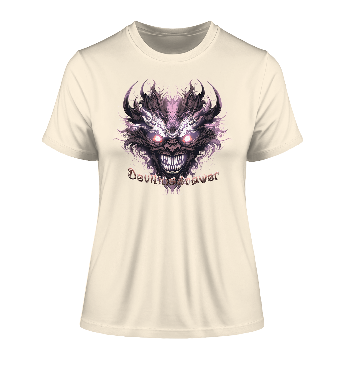 Deviliusdrawer Crazy Mask - Fitted Ladies Organic Shirt