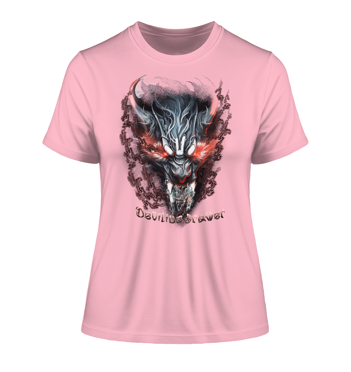 Deviliusdrawer Beast Wolf - Fitted Ladies Organic Shirt
