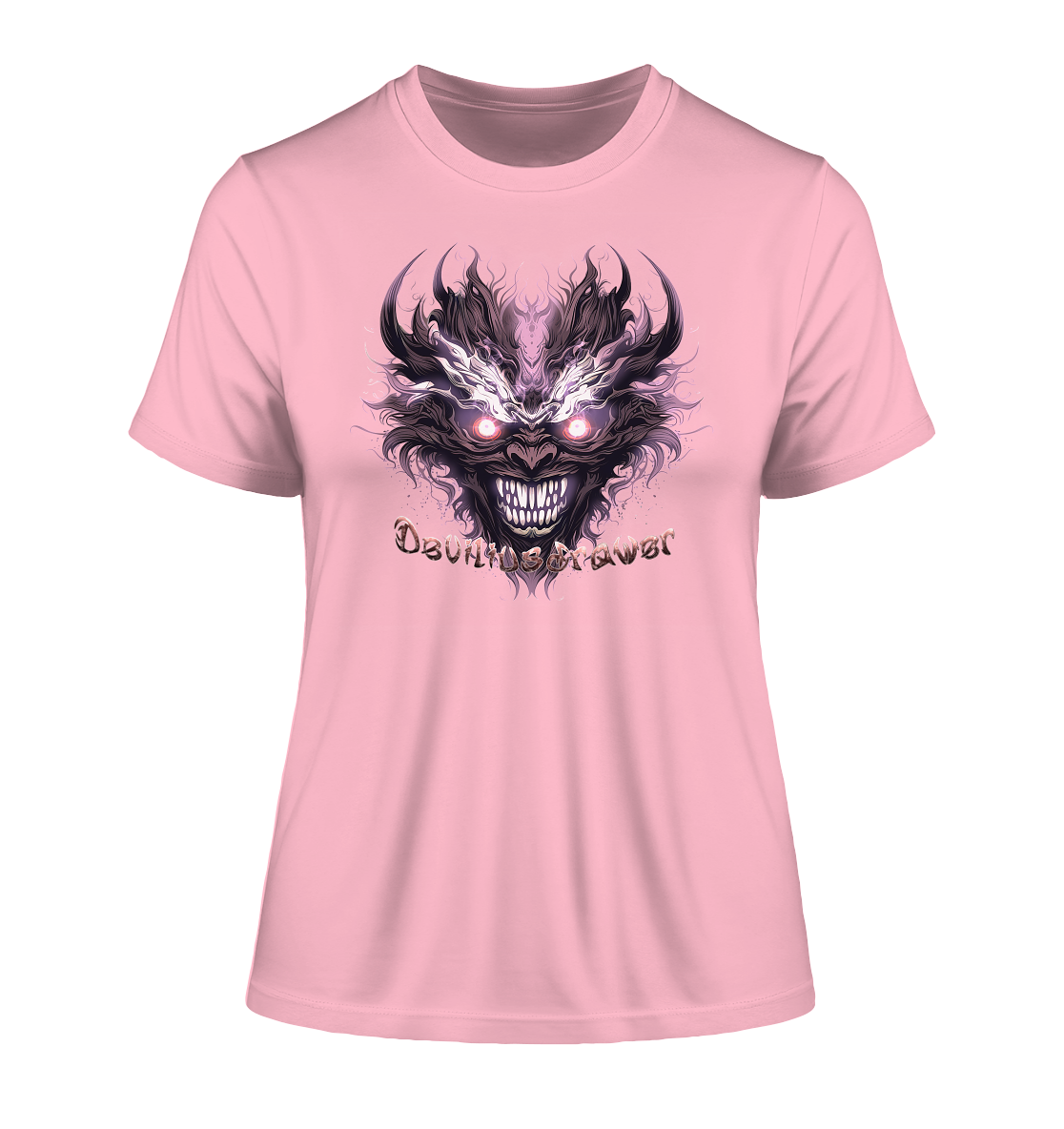 Deviliusdrawer Crazy Mask - Fitted Ladies Organic Shirt