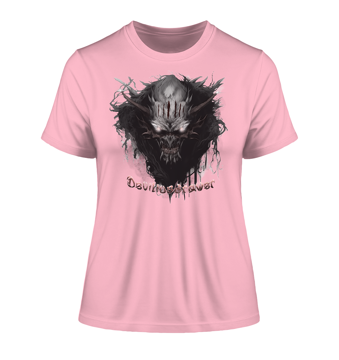Deviliusdrawer Dark Smoke Demon - Fitted Ladies Organic Shirt