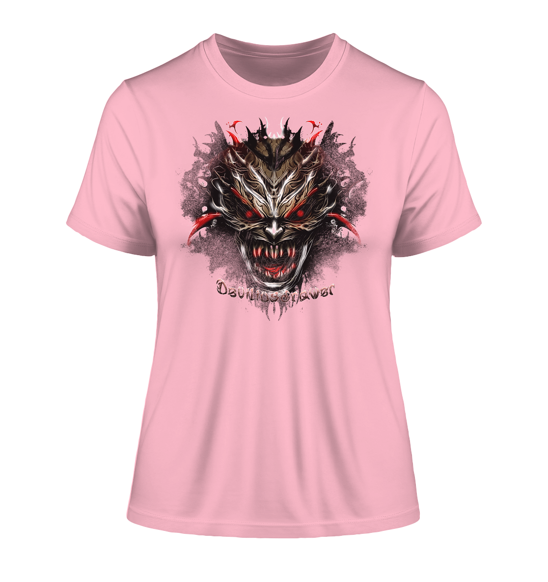 Deviliusdrawer Dark Redeyed Devil - Fitted Ladies Organic Shirt