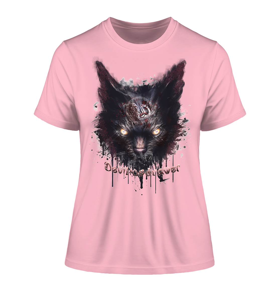 Deviliusdrawer Zombie Cat - Fitted Ladies Organic Shirt