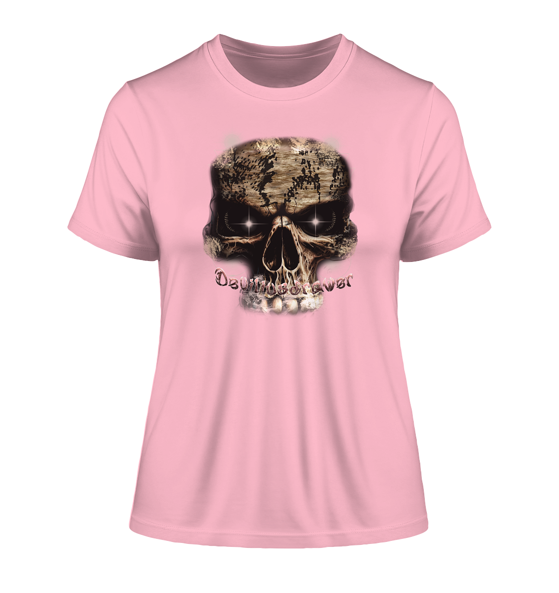 Deviliusdrawer Skeleton Eye - Fitted Ladies Organic Shirt