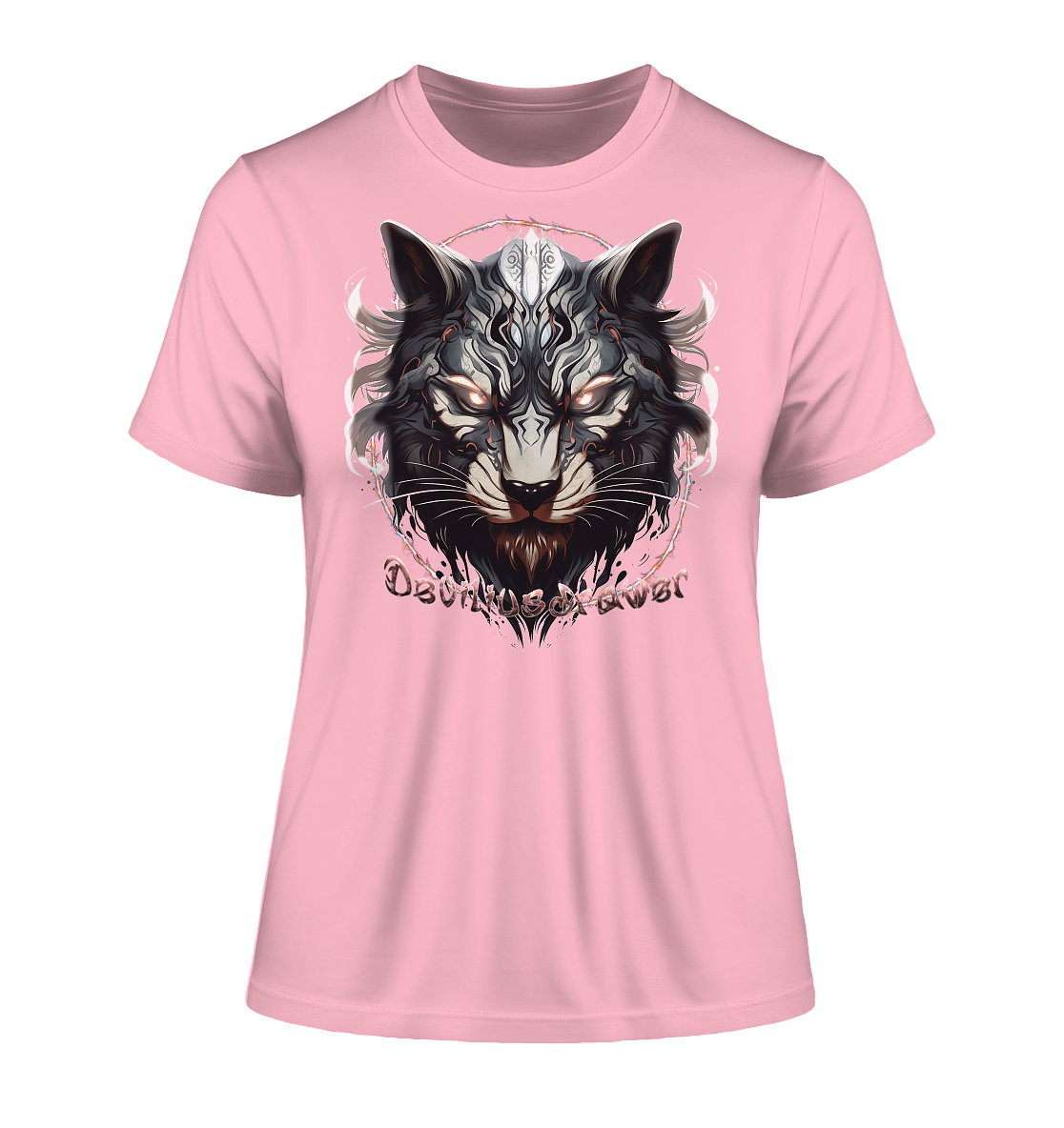 Deviliusdrawer Wolfcat - Fitted Ladies Organic Shirt