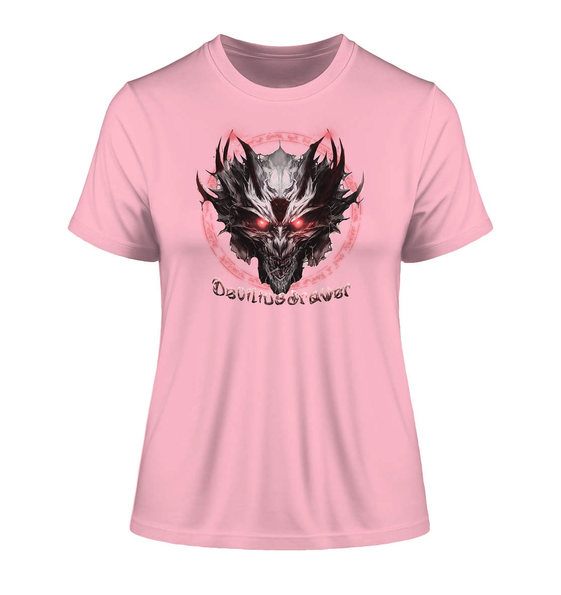 Deviliusdrawer Magic Glow Devil - Fitted Ladies Organic Shirt