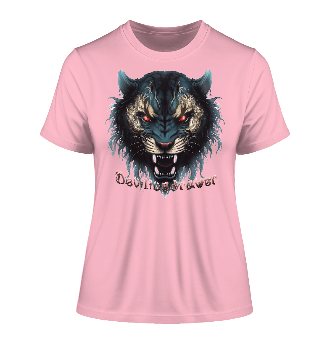 Deviliusdrawer Tigercat - Fitted Ladies Organic Shirt