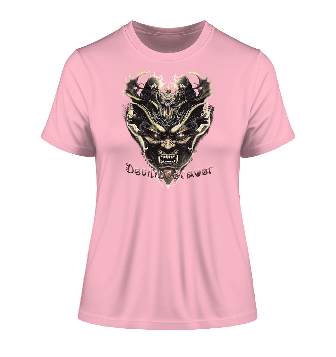 Deviliusdrawer Golden Demon Vampire - Fitted Ladies Organic Shirt