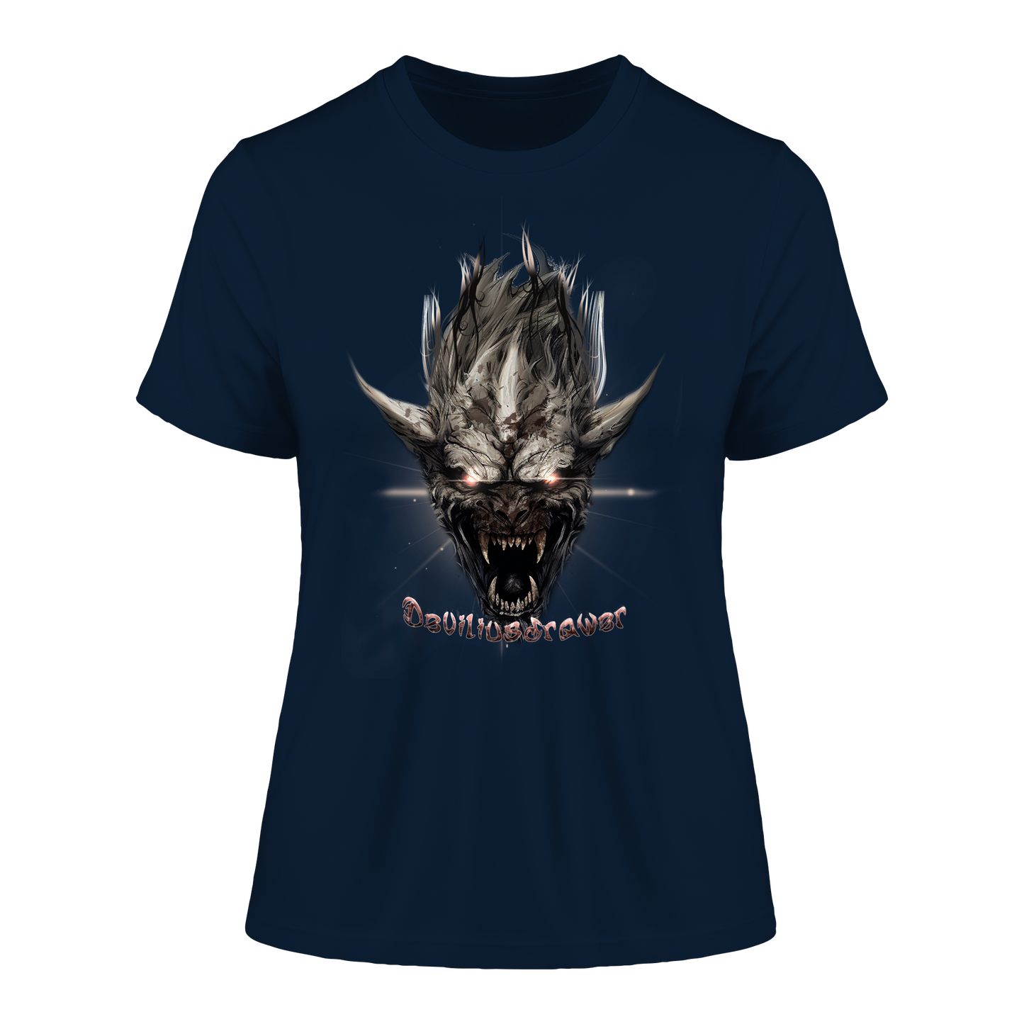 Deviliusdrawer Beast Wearwolf - Fitted Ladies Organic Shirt