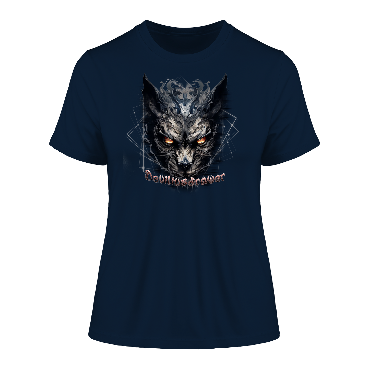 Deviliusdrawer Dark Wearwolf - Fitted Ladies Organic Shirt