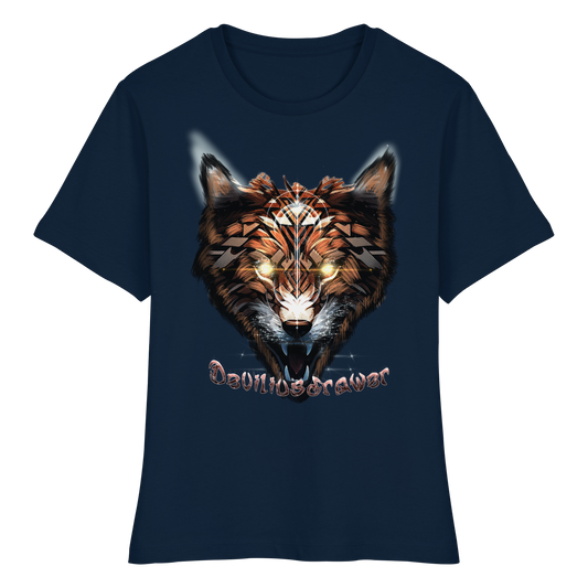 Deviliusdrawer Foxwolf - Fitted Ladies Organic Shirt