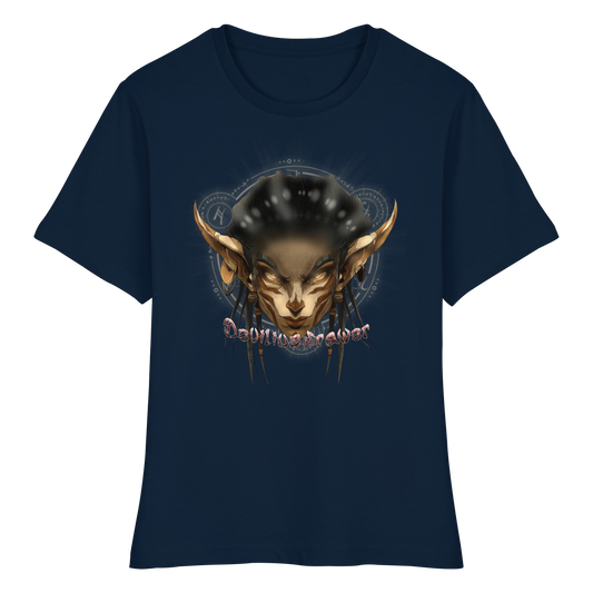 Deviliusdrawer Gold Magician Elf - Fitted Ladies Organic Shirt