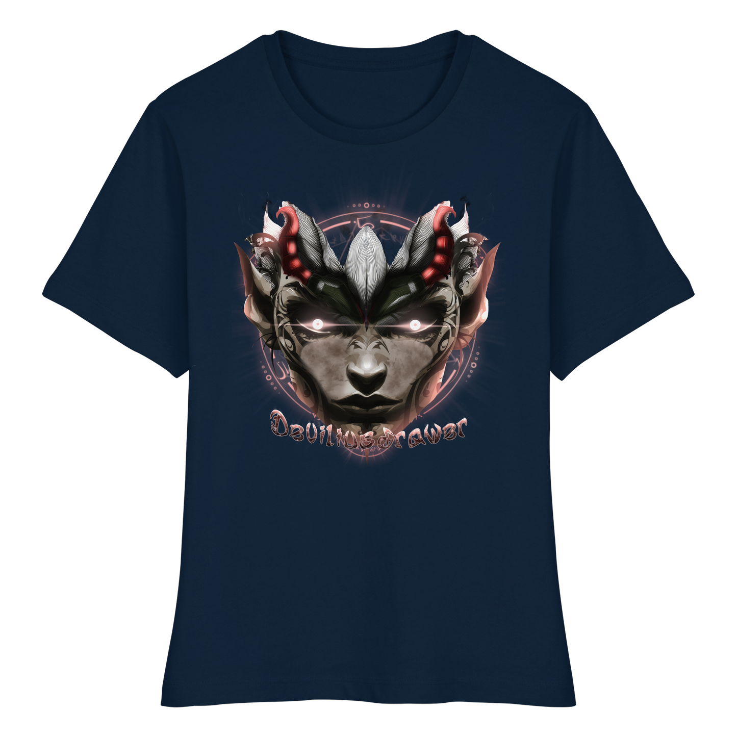 Deviliusdrawer Devils Elf - Fitted Ladies Organic Shirt