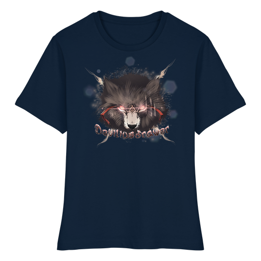 Deviliusdrawer Sparking Wolf - Fitted Ladies Organic Shirt