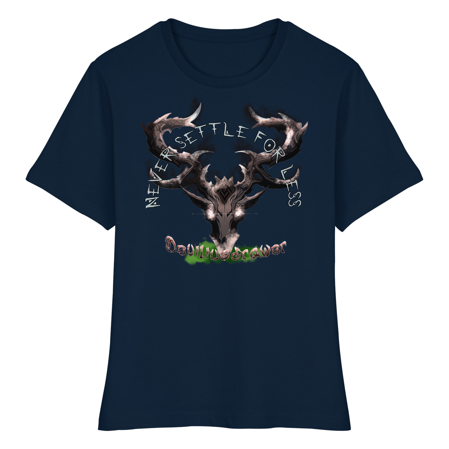 Deviliusdrawer Cruel Deer - Fitted Ladies Organic Shirt