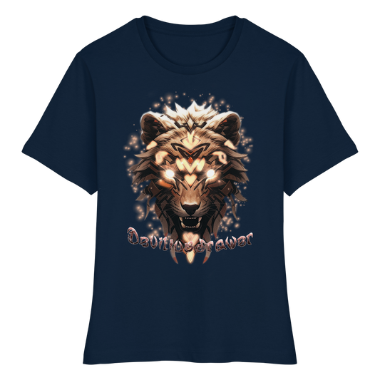 Deviliusdrawer Gold Weartiger - Fitted Ladies Organic Shirt
