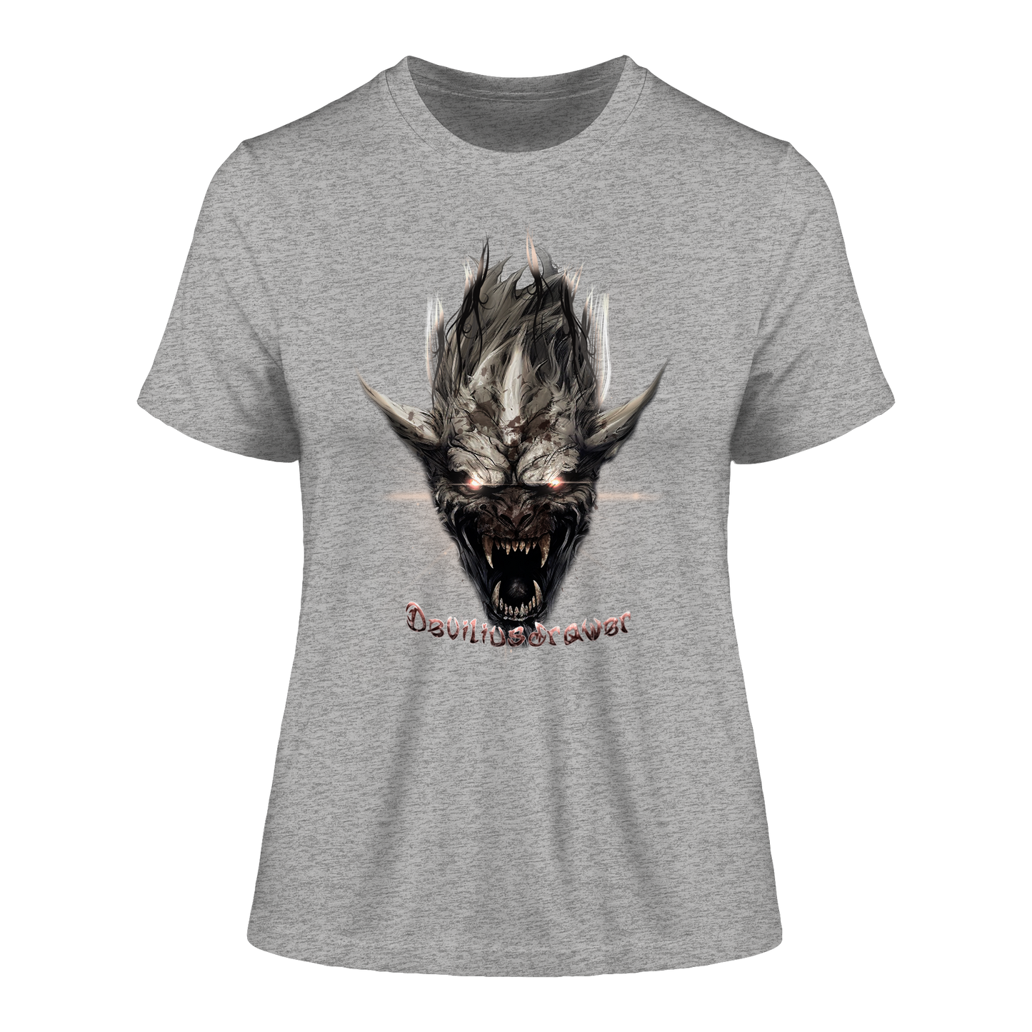 Deviliusdrawer Beast Wearwolf - Fitted Ladies Organic Shirt
