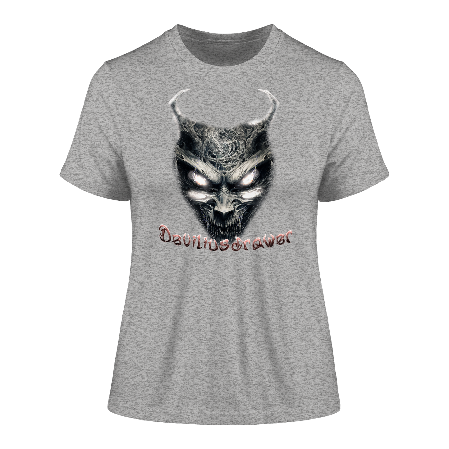 Deviliusdrawer Demonic Evil Zombie - Fitted Ladies Organic Shirt
