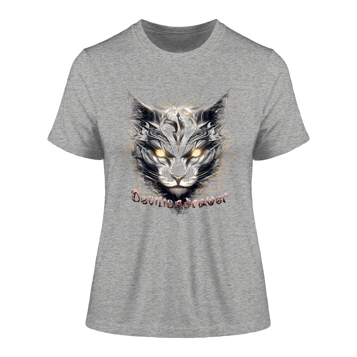 Deviliusdrawer Magician Cat - Fitted Ladies Organic Shirt