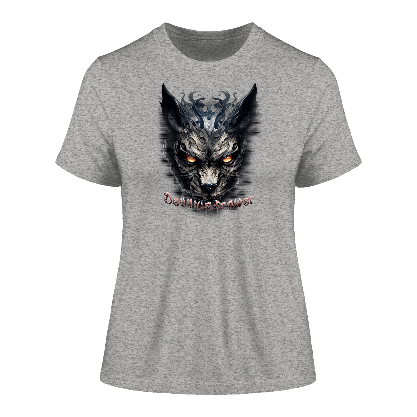 Deviliusdrawer Dark Wearwolf - Fitted Ladies Organic Shirt