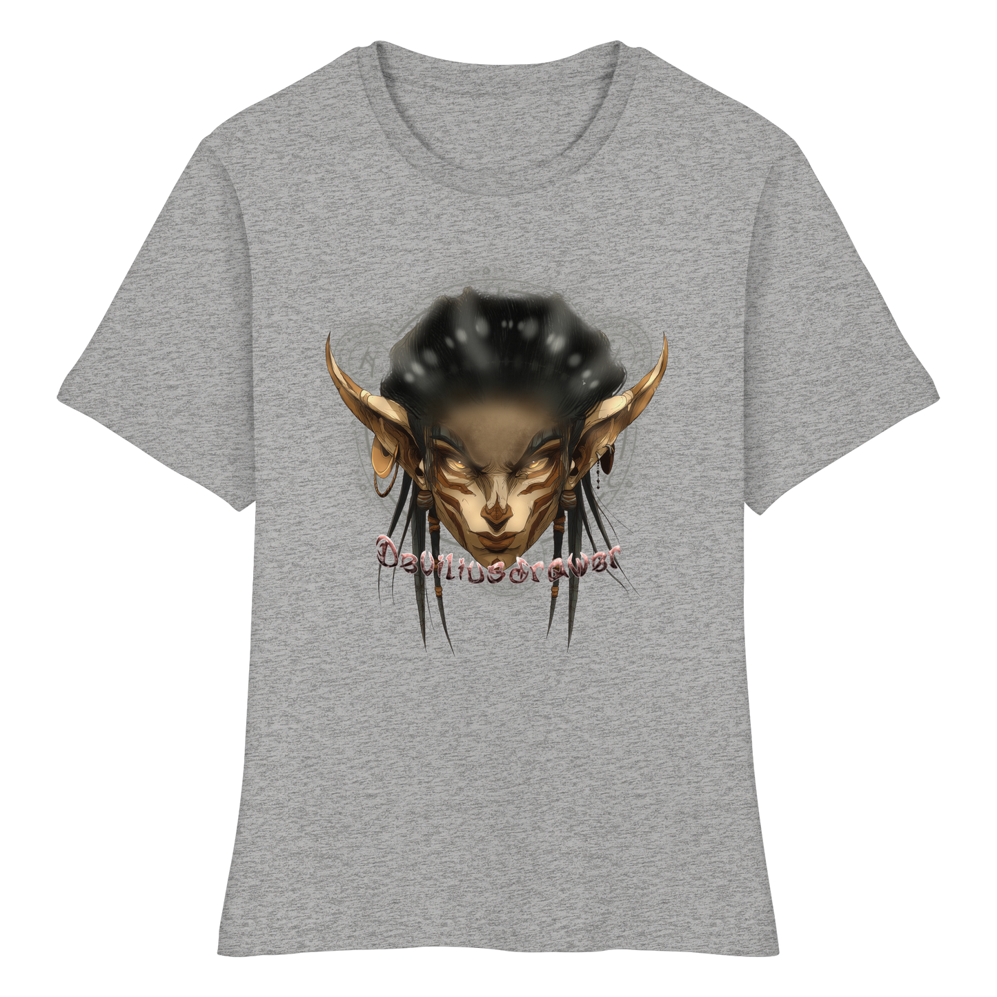 Deviliusdrawer Gold Magician Elf - Fitted Ladies Organic Shirt