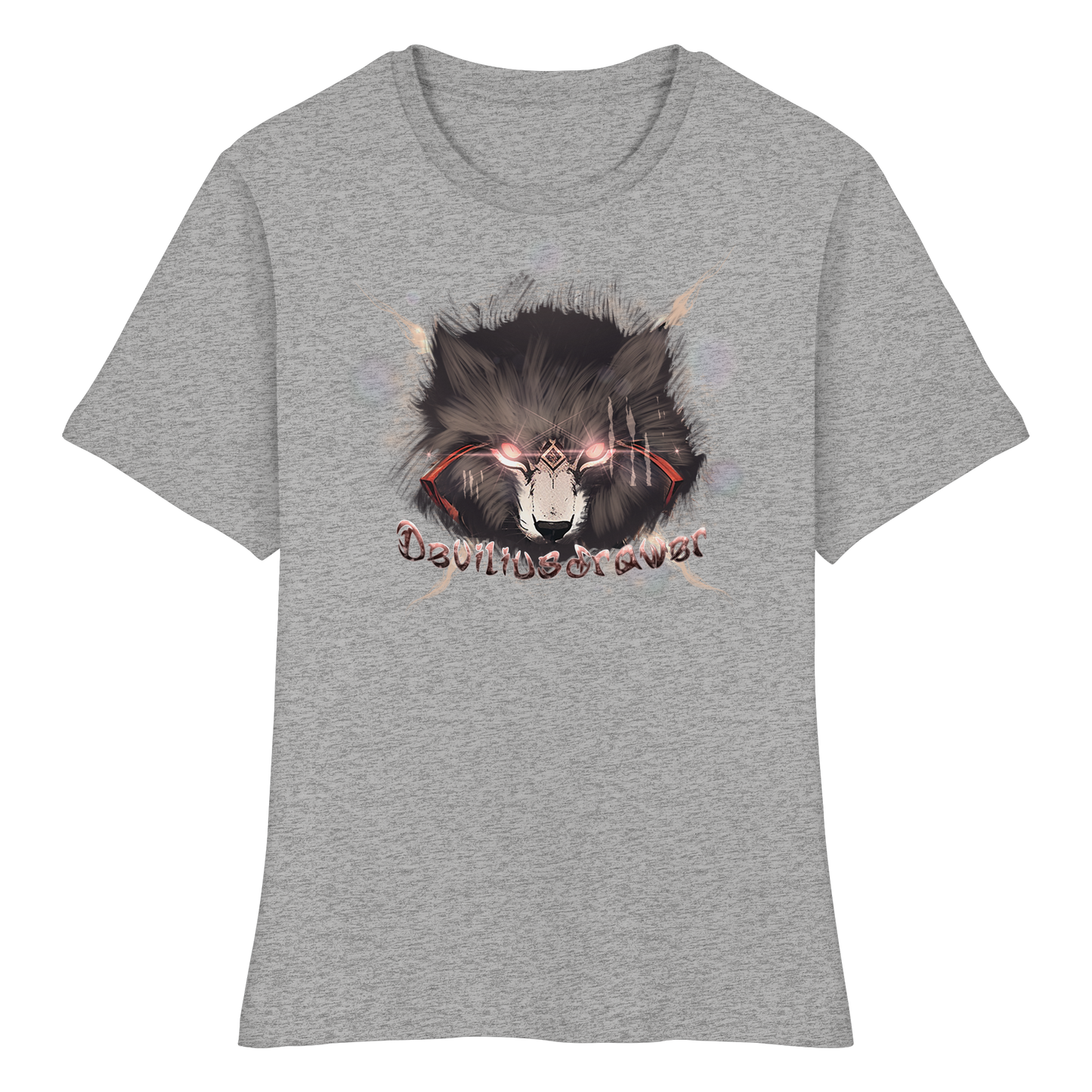 Deviliusdrawer Sparking Wolf - Fitted Ladies Organic Shirt