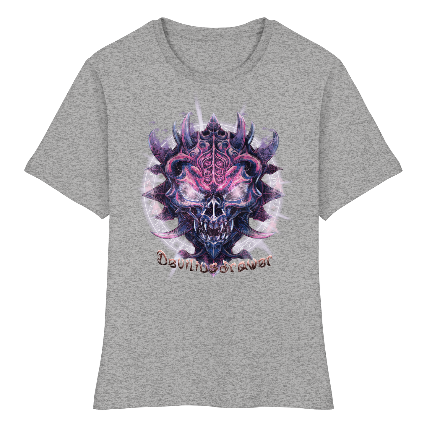 Deviliusdrawer Fire Demon - Fitted Ladies Organic Shirt