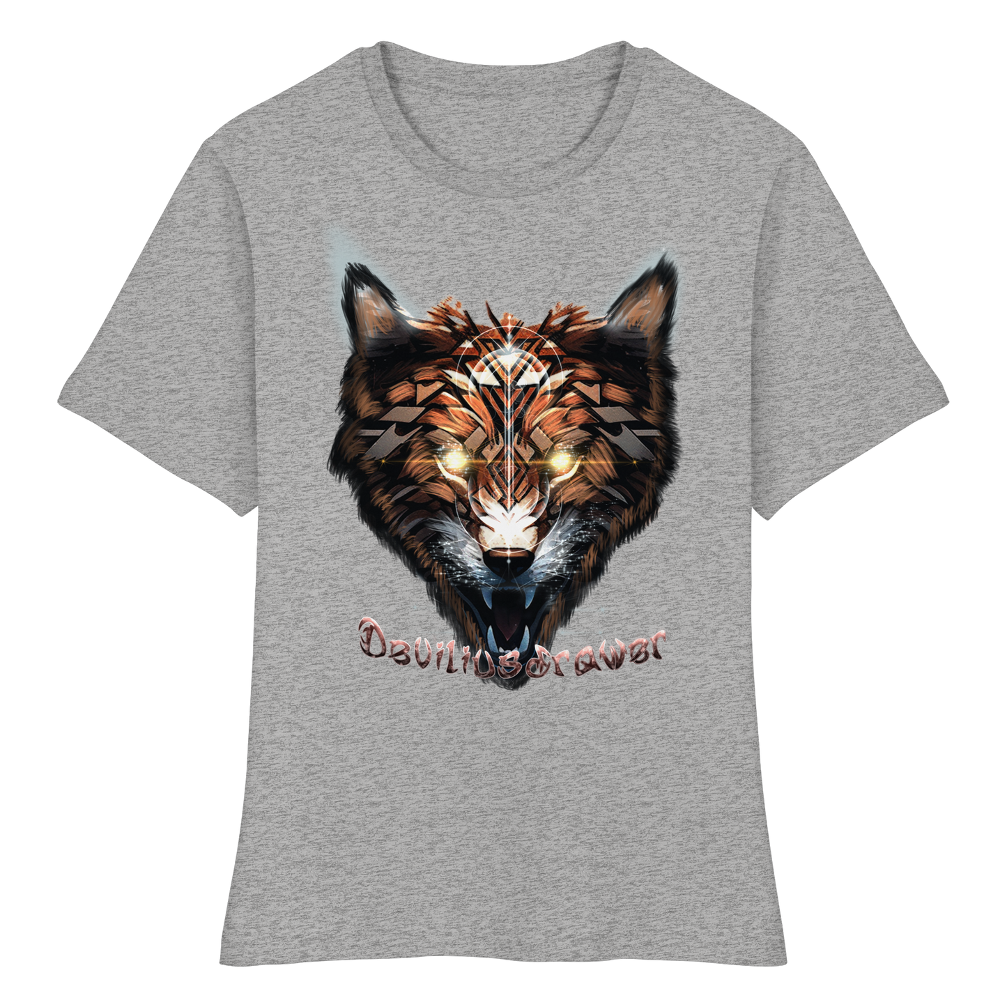Deviliusdrawer Foxwolf - Fitted Ladies Organic Shirt