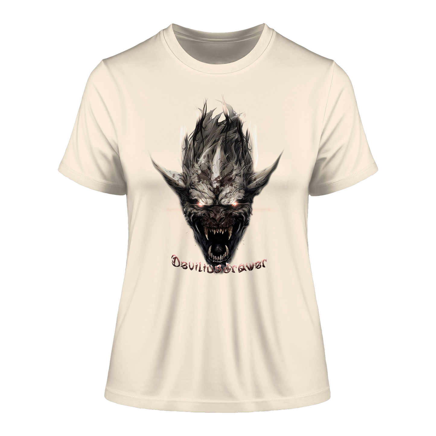 Deviliusdrawer Beast Wearwolf - Fitted Ladies Organic Shirt