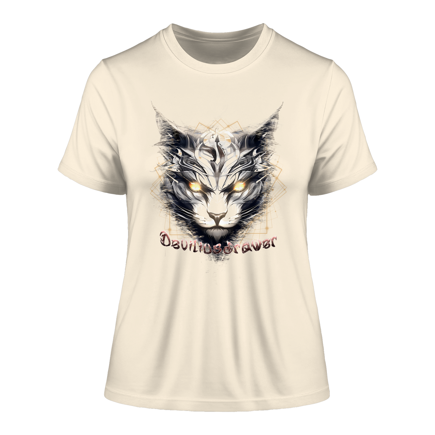 Deviliusdrawer Magician Cat - Fitted Ladies Organic Shirt