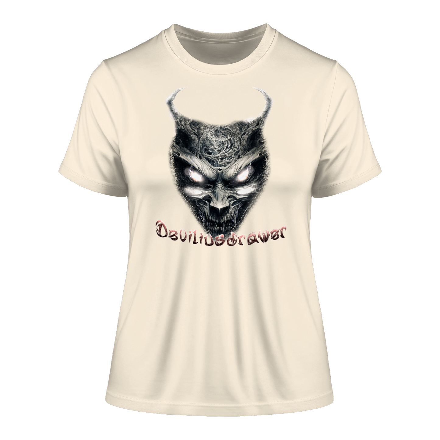 Deviliusdrawer Demonic Evil Zombie - Fitted Ladies Organic Shirt