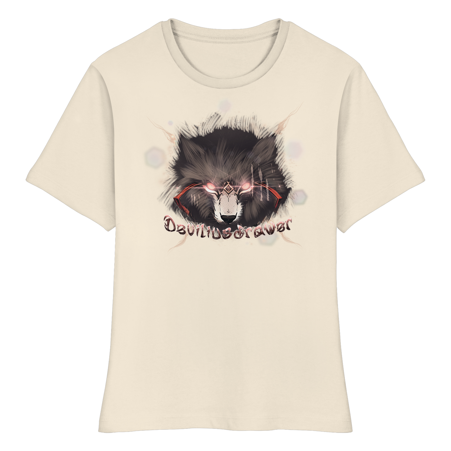 Deviliusdrawer Sparking Wolf - Fitted Ladies Organic Shirt